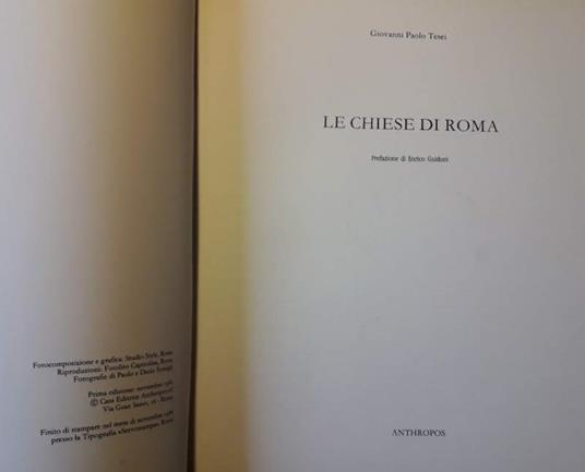 Le Chiese di Roma - copertina