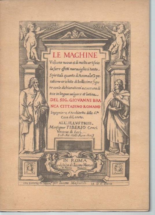 Le Machine  - Giovanni Branca - copertina