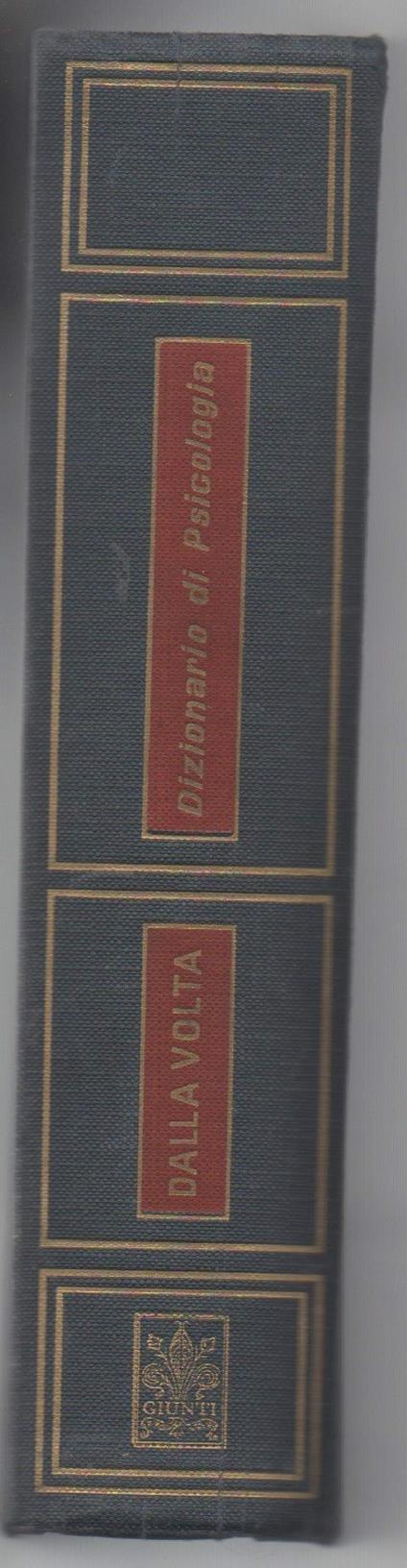 Dizionario di Psicologia  - Amedeo Dalla Volta - copertina