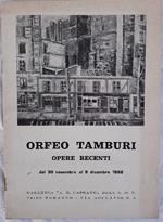 Orfeo Tamburi-opere Recenti