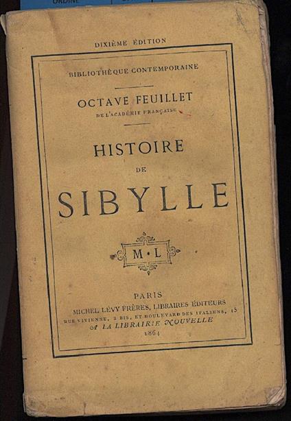 Histoire De Sibylle - Octave Feuillet - copertina