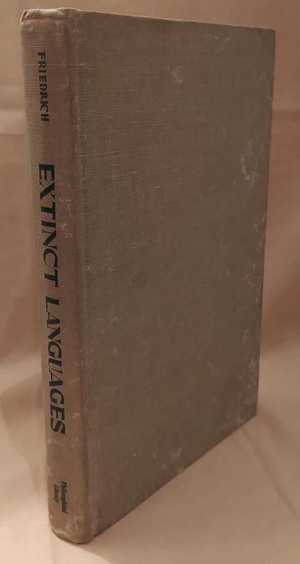 Extinct Languages  - Johannes Friedrich - copertina