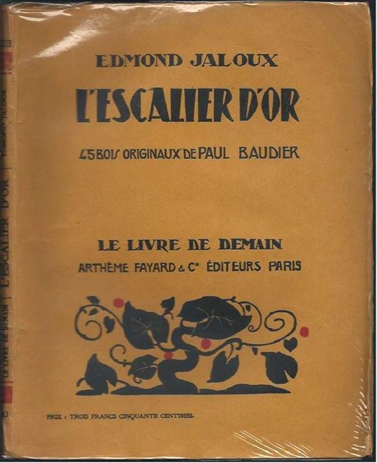 L' escalier D'or - Edmond Jaloux - copertina