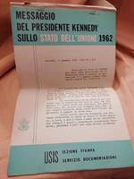 Il Messaggio di Kennedy Sullo Stato Dell'unione 11 Gennaio 1962