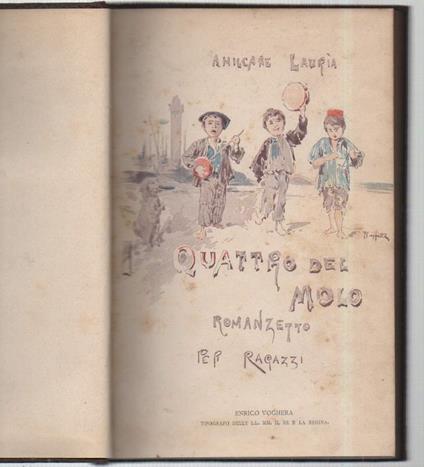 I Quattro Del Molo-romanzo per Ragazzi - Amilcare Lauria - copertina