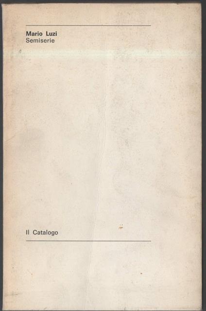 Semiserie  - Mario Luzi - copertina