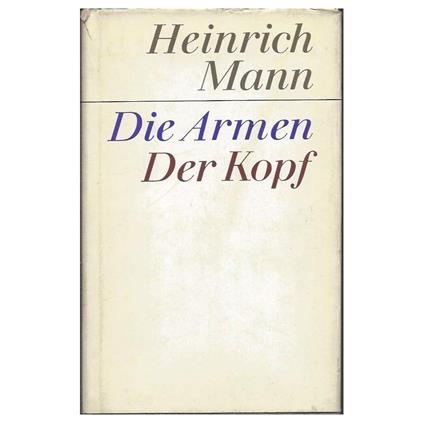 Die Armen Der Kopf - Heinrich Mann - copertina