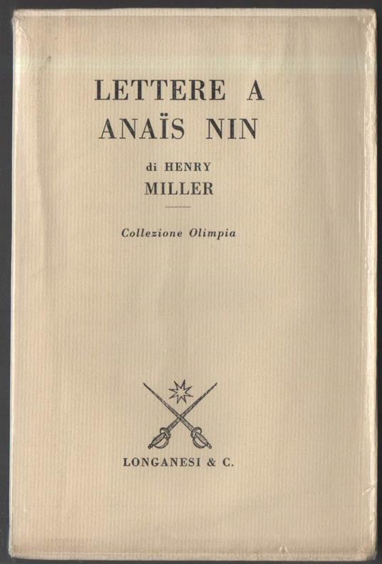 Lettere a Anais Nin  - Henry Miller - copertina
