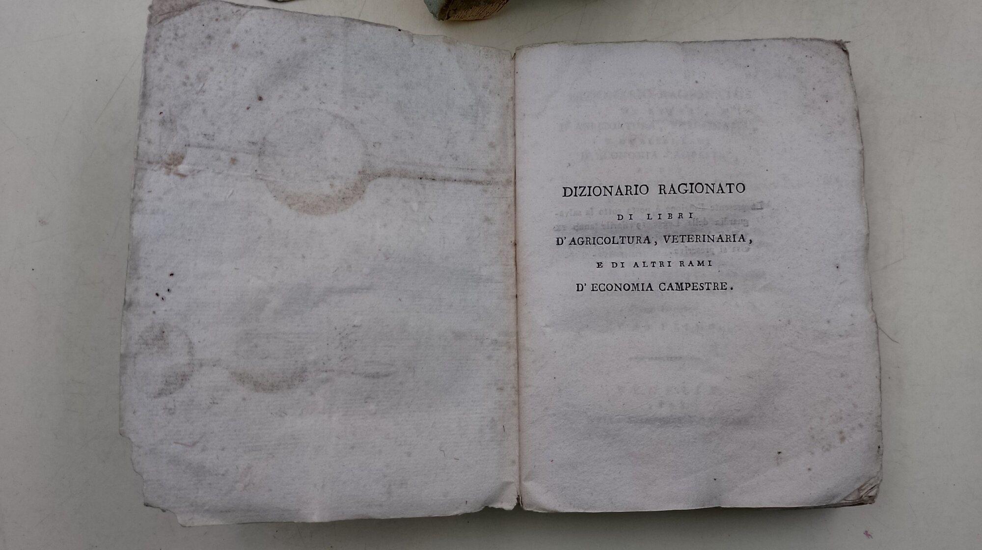 Dizionario Ragionato di Libri D'agricoltura, Veterinaria, e di Altri Rami D'economia Campestre Ad Uso Degli Amatori Delle