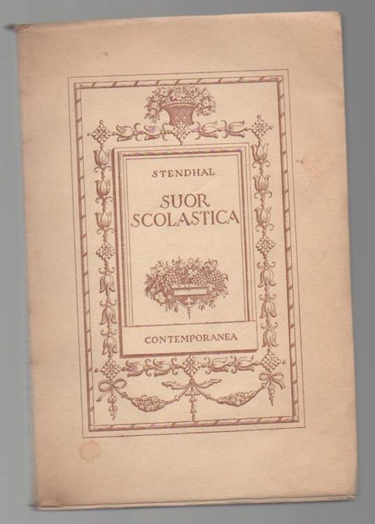 Suor Scolastica  - Stendhal - copertina