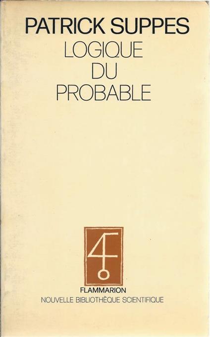Logique Du Probable - Patrick Suppes - copertina