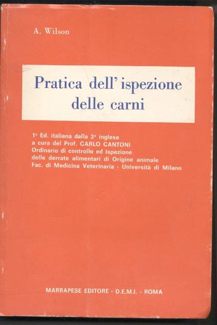 Pratica Dell'ispezione Delle Carni - Andrew Wilson - copertina