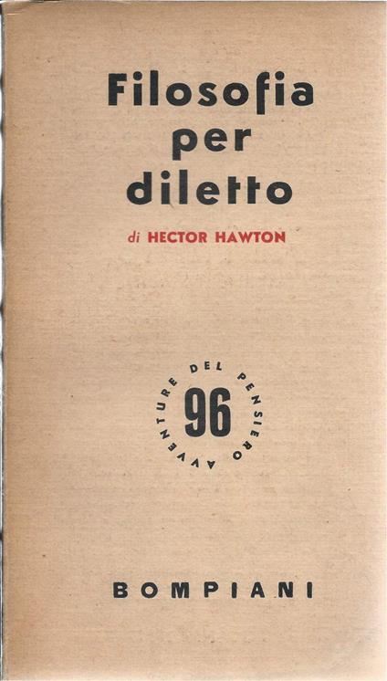 Filosofia per Diletto - Hector Hawton - copertina
