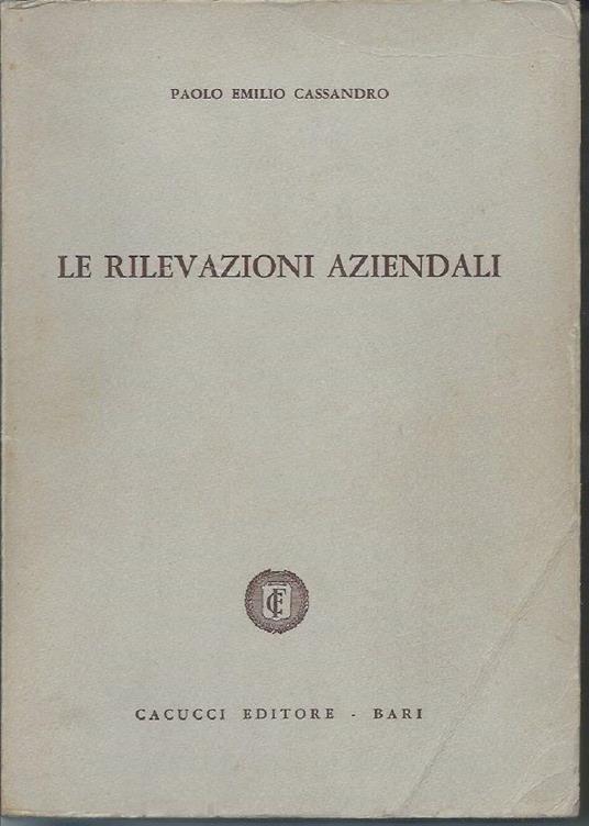 Le Rlevazioni Aziendali  - copertina