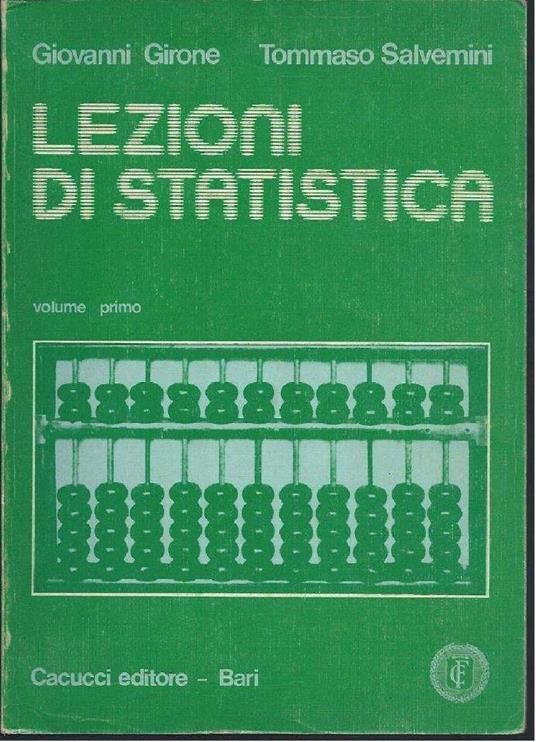Lezioni di Statistica - copertina