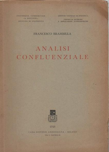 Analisi Confluenziale  - Francesco Brambilla - copertina