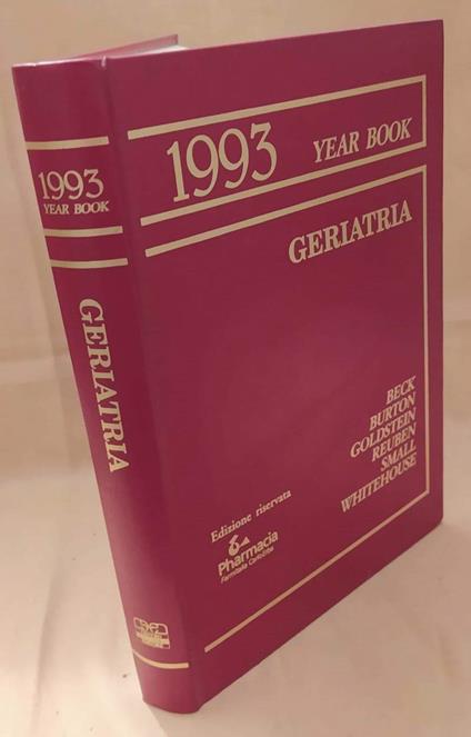 1993 Year Book Geriatria - copertina