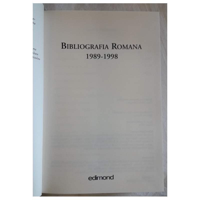 Bibliografia Romana-1989-1998
