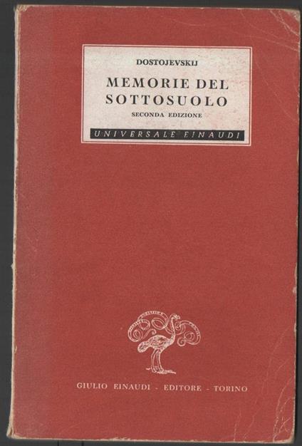 Memorie Del Sottosuolo  - Fëdor Dostoevskij - copertina