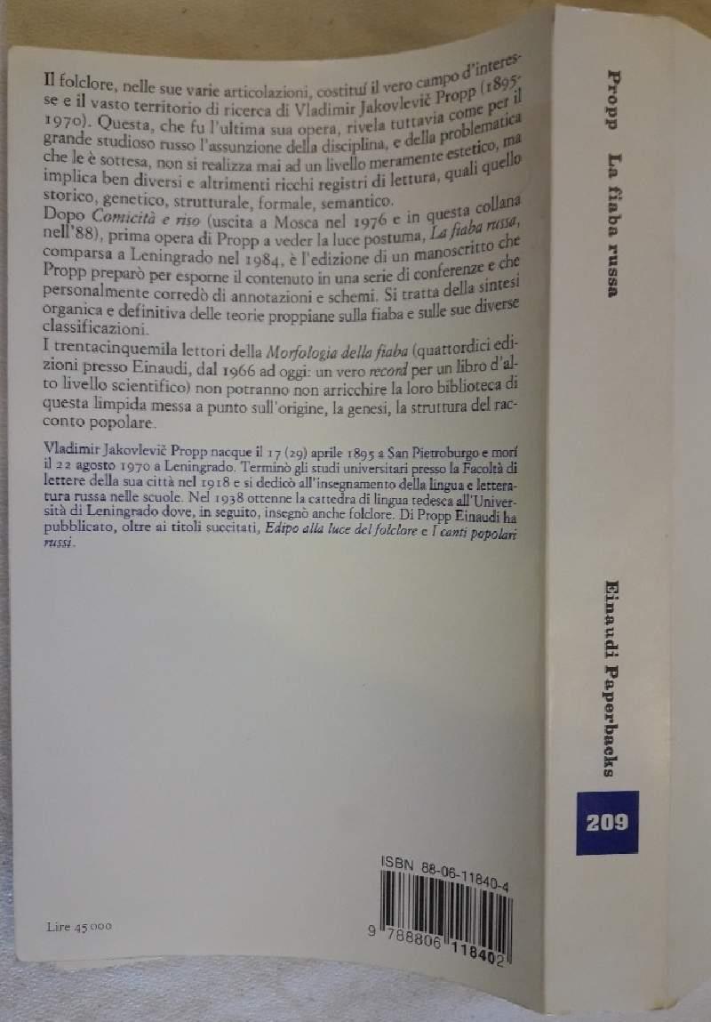 La Fiaba Russa-lezioni Inedite