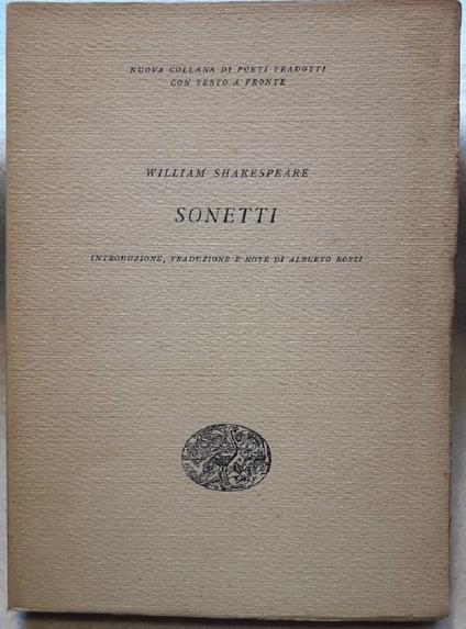 Sonetti(shakespeare) - William Shakespeare - copertina