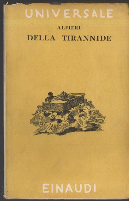 Della Tirannide  - Vittorio Alfieri - copertina