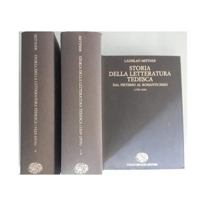 Storia Della Letteratura Tedesca 3 Voll.  - Ladislao Mittner - copertina