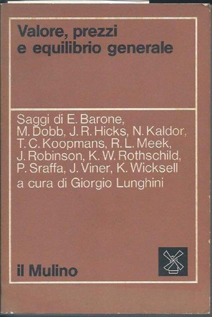 Valore Prezzi e Equilibrio Generale  - copertina