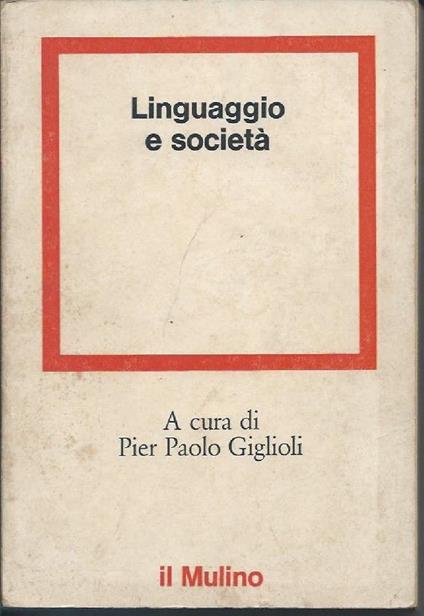 Linguaggio e Società  - copertina