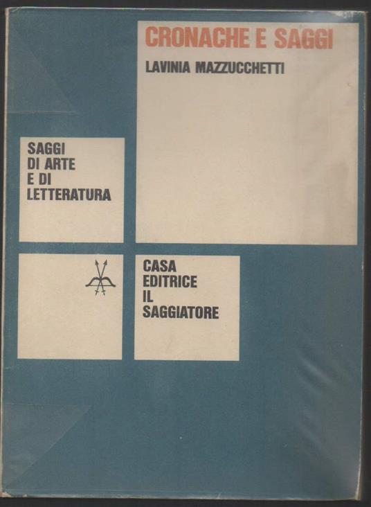 Cronache e Saggi  - copertina