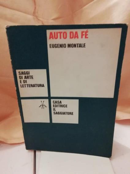 Auto da Fè  - Eugenio Montale - copertina