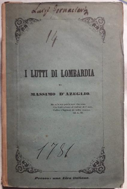 I Lutti di Lombardia - copertina