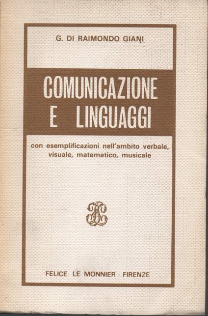 Comunicazione e Linguaggi  - copertina