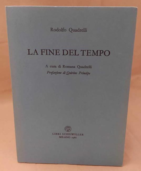 La Fine Del Tempo  - copertina