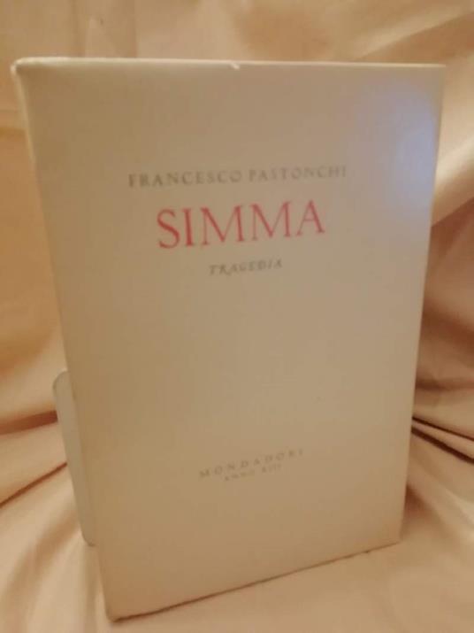 Simma- Tragedia - Francesco Pastonchi - copertina