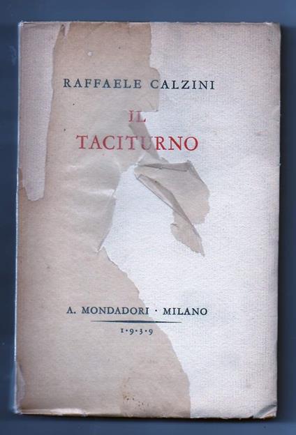 Il Taciturno  - Raffaele Calzini - copertina