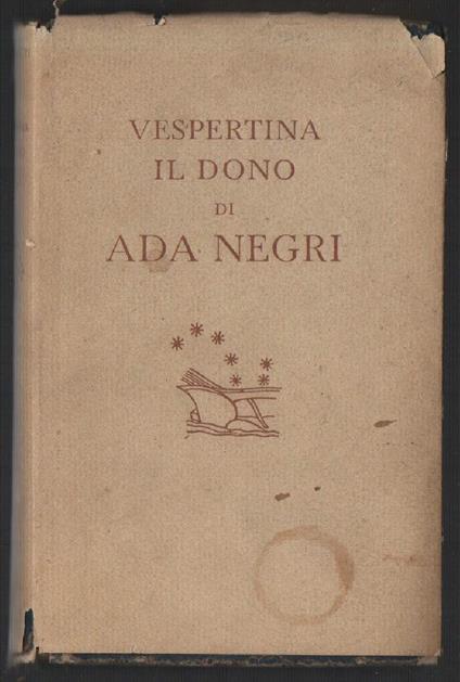 Vespertina. Il Dono  - Ada Negri - copertina