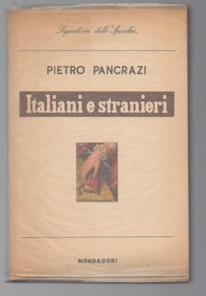 Italiani e Stranieri  - Pietro Pancrazi - copertina