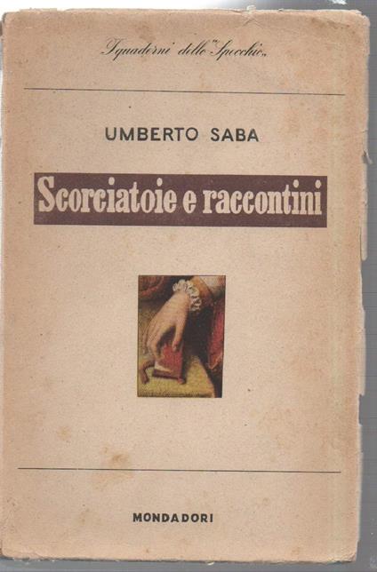 Scorciatoie e Raccontini  - Umberto Saba - copertina
