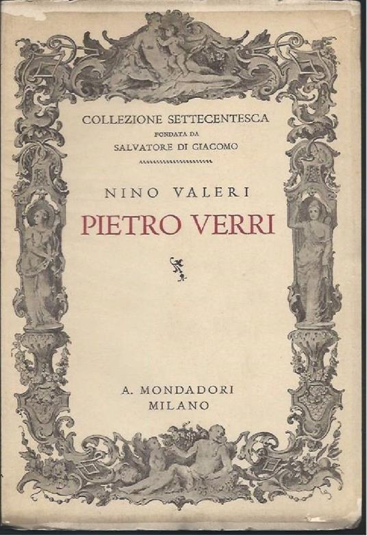 Pietro Verri - Nino Valeri - copertina