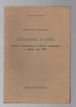 Università e Città Cultura Umanistica e Cultura Scolastica a Siena Nel '400 