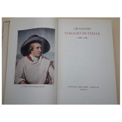 Viaggio in Italia - Johann Wolfgang Goethe - copertina