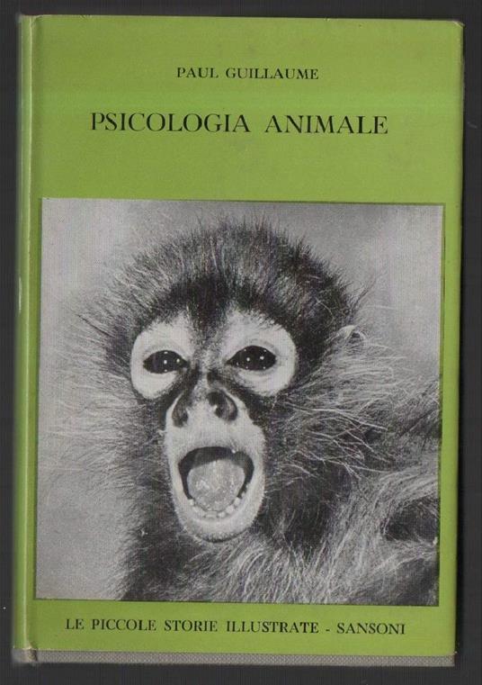 Psicologia Animale  - Paul Guillaume - copertina