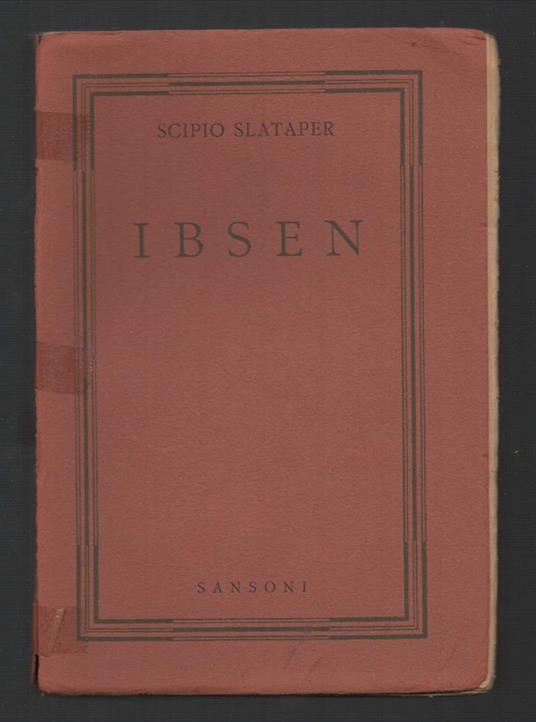 Ibsen  - Scipio Slataper - copertina