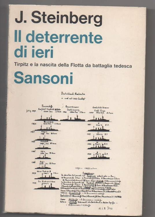 Il Deterrente di Ieri Trapitz e La Nascita Della Flotta da Battaglia Tedesca  - Jonathan Steinberg - copertina