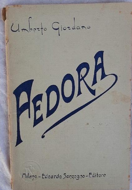 Fedora - copertina