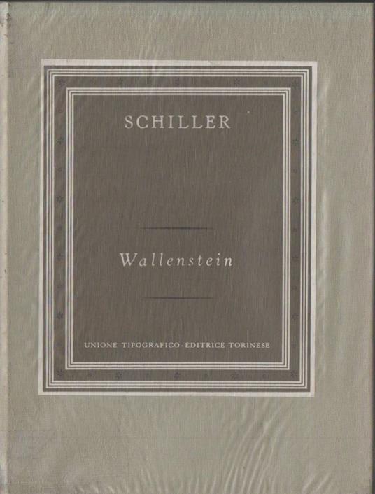Wallenstein  - Friedrich Schiller - copertina