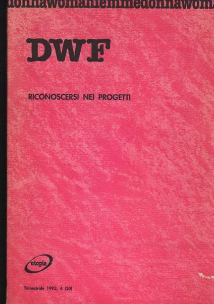 Dwf Donna Woman Femme-riconoscersi Nei Progetti  - copertina