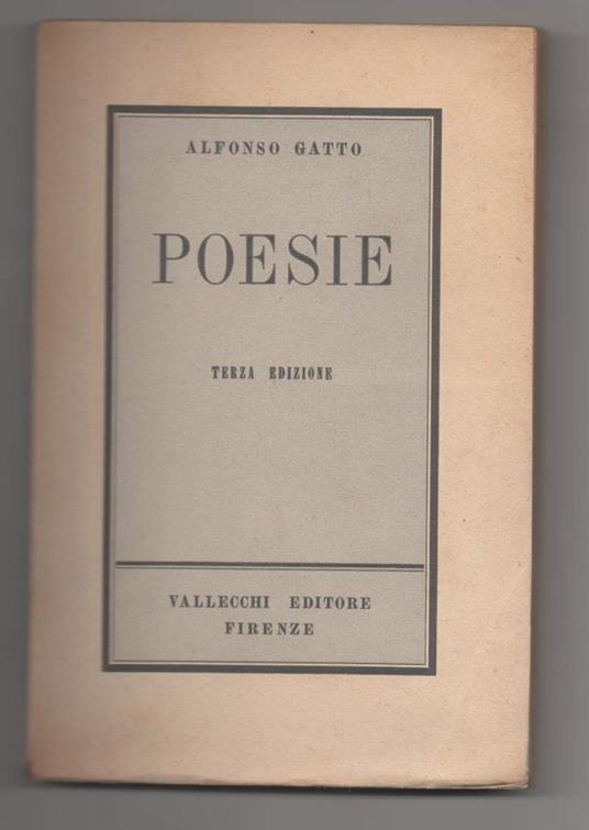 Poesie  - Alfonso Gatto - copertina