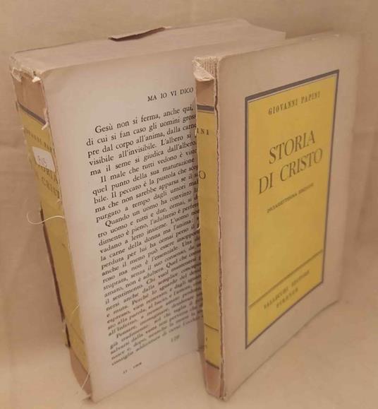 Storia di Cristo  - Giovanni Papini - copertina